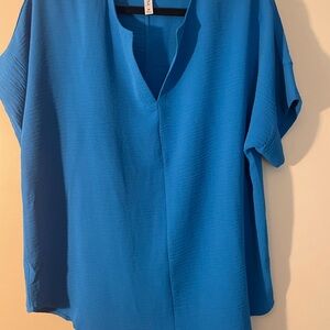 Zenana Vibrant Blue Blouse